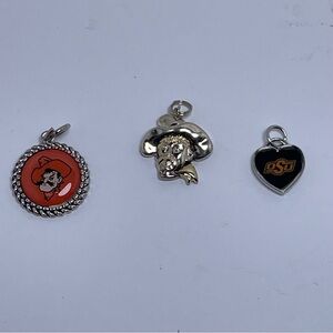 OSU Cowboy Charm/Pendant Set